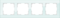 Рамка на 4 поста (натуральное стекло) WL01-Frame-04 - 1