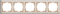 Рамка на 5 постов (белое золото) WL07-Frame-05 - 1