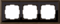 Рамка на 3 поста (бронза/черный) WL17-Frame-03 - 1