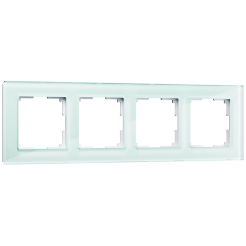 Рамка на 4 поста (натуральное стекло) WL01-Frame-04