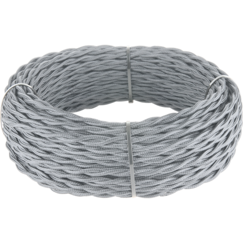 Ретро кабель витой 3х2,5 (серый) 50 м под заказ цена за 1 метрW6453615