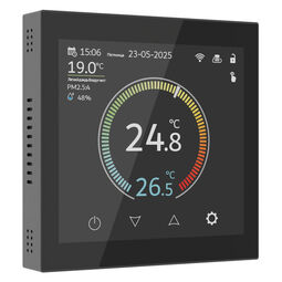 Умный сенсорный терморегулятор с LCD дисплеем (черный) W1851108
