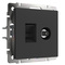 Розетка ТВ+Ethernet RJ-45 6 cat. (черный матовый) W1181308